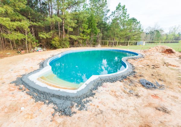 Pool Landscape Leveling in Des Moines