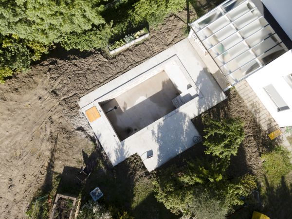 Pool Area Grading in Des Moines