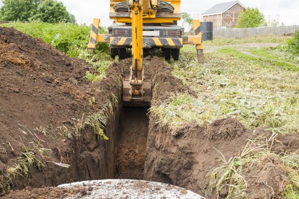 Drainage Trench Installation in Des Moines