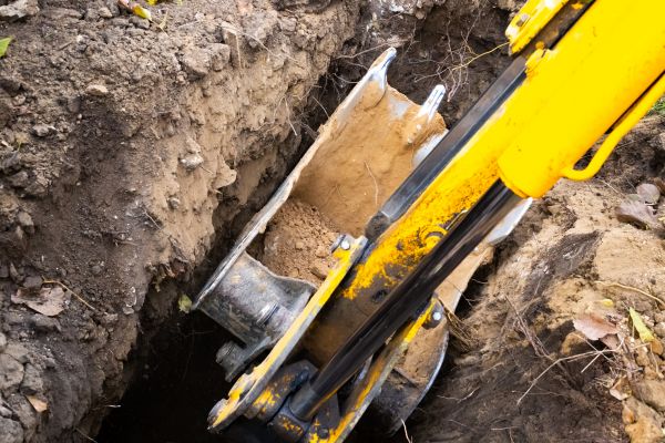 Downspout Trenching in Des Moines