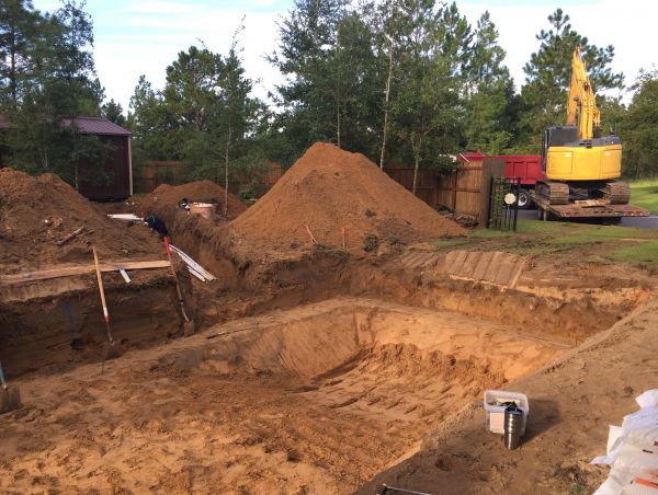 Pool Site Excavation in Des Moines